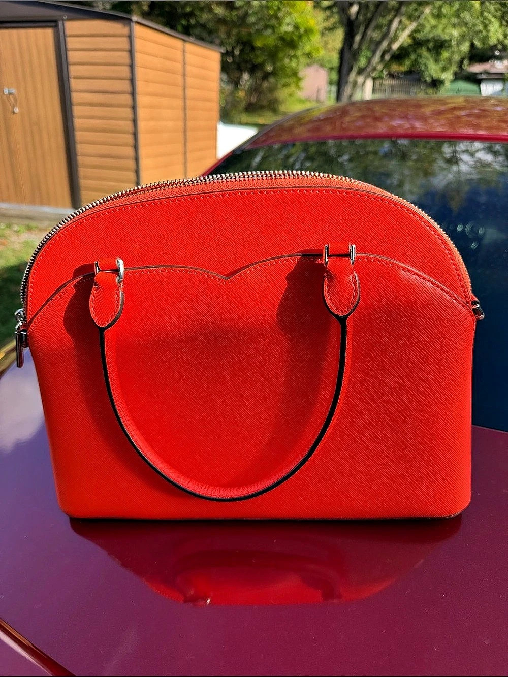 Kate Spade Geneva Dome Satchel Orange